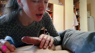 Og&#039;ziga jum bilan Petite go&#039;zallik dan ehtirosli sloppy bo&#039;lsa